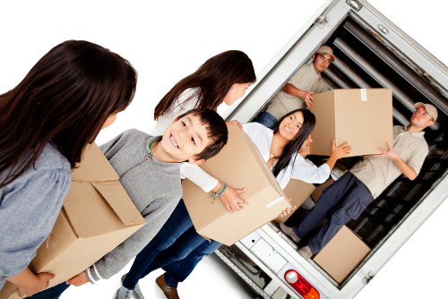 Man and van vehicle used for a Hampstead house move