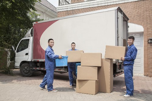 Removal van ready for a local move in Hampstead