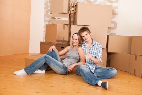 Office relocation supplies prepared for a business move in Hampstead