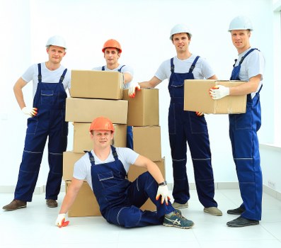 Careful handling of household items inside a Hampstead property