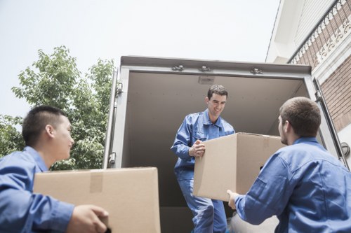 Moving van and boxes representing a customer service complaint review