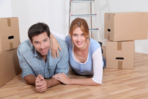 Careful transport of household items during a Hampstead man and van move