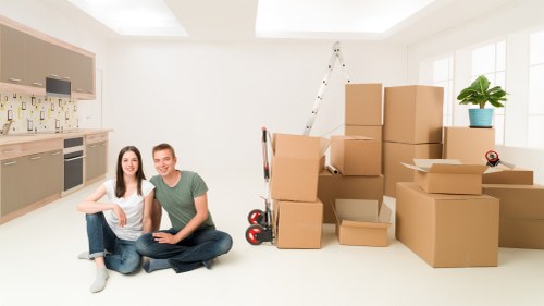 Local crew collecting old bedroom furniture from a Hampstead flat