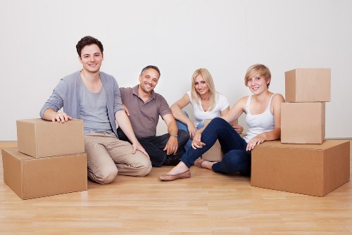 Careful furniture loading during a Hampstead home relocation service